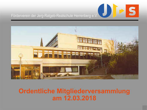 Mitgliederversammlung 2018 Agenda